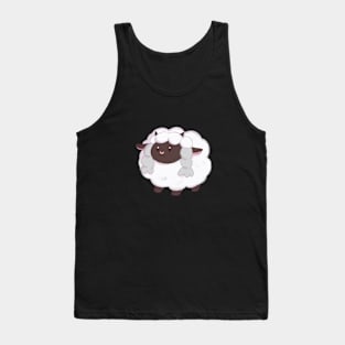 Wool Cute Sheep Sticker Tank Top